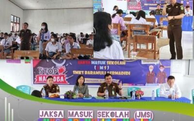 Tim Penyuluhan dan Penerangan Hukum Kejati Sulut, melaksanakan kegiatan Penyuluhan dan Penerangan Hukum Jaksa Masuk Sekolah (JMS) di SMKS Baramuli Airmadidi Kab. Minahasa Utara