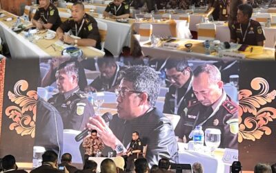 Kepala Kejaksaan Tinggi Sulawesi Utara Dr. Andi Muhammad Taufik,SH.,MH.,CGCAE mengikuti kegiatan Musrenbang Kejaksaan RI Tahun 2023