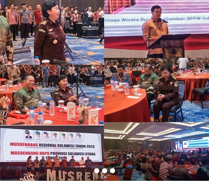 Asisten Pembinaan Dasplin, SH.,MM mewakili Kepala Kejaksaan Tinggi Sulawesi Utara menghadiri Pembukaan Musyawarah Perencanaan Pembangunan