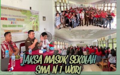 Kejaksaan Tinggi Sulawesi Utara melalui Seksi Penerangan Hukum dan Humas, melaksanakan Penyuluhan dan Penerangan Hukum Jaksa Masuk Sekolah (JMS) di SMA Negeri 1 Wori