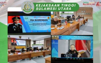 Bidang Pengawasan Kajati Sulut Mengikuti Kegiatan Pra Musrenbang Bidang Pengawasan Kejaksaan RI Tahun 2023