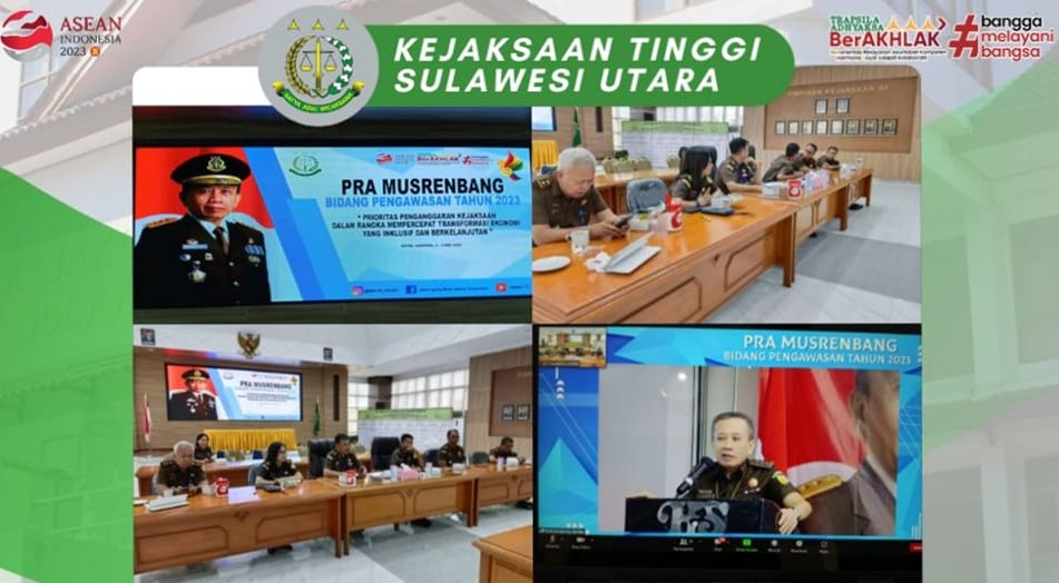 Bidang Pengawasan Kajati Sulut Mengikuti Kegiatan Pra Musrenbang Bidang Pengawasan Kejaksaan RI Tahun 2023