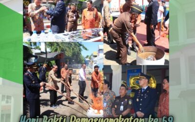 Kepala Kejaksaan Tinggi Sulawesi Utara Dr. Andi Muhammad Taufik, SH., MH., CGCAE menghadiri undangan kegiatan Upacara Hari Bakti Pemasyarakatan ke-59 secara virtual yang dipimpin langsung oleh Menteri Hukum dan Ham RI Dr. Yasona Laoly