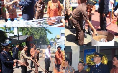 Kepala Kejaksaan Tinggi Sulawesi Utara Dr. Andi Muhammad Taufik, SH., MH., CGCAE menghadiri undangan kegiatan Upacara Hari Bakti Pemasyarakatan ke-59 secara virtual yang dipimpin langsung oleh Menteri Hukum dan Ham RI Dr. Yasona Laoly