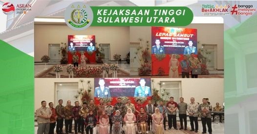 Kepala Kejaksaan Tinggi Sulut Dr. Andi Muhammad Taufik, SH.,MH.,CGCAE menghadiri Pisah Sambut Komandan Resort Militer 131/Santiago dari Brigjen TNI Mukhlis, SAP.,MM, kepada Brigjen TNI Wakhyono, S.Sos.,MIP