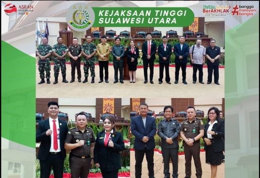 Kasi Sosial Budaya dan Kemasyarakatan Bidang Intelijen Berty Wongkar, SH.,MH mewakili Kajati Sulut menghadiri Pelantikan Pengurus Dewan Pimpinan Wilayah Organisasi Masyarakat Sahabat Nusantara (OSN) Provinsi Sulut