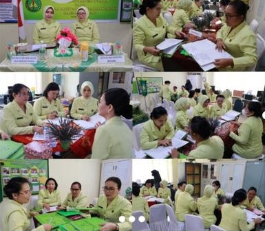 Ketua Ikatan Adhyaksa Dharmakarini Wilayah Sulut Ny. Maemunah Andi Muhammad Taufik bersama Pengurus Ikatan Adhyaksa Dharmakarini Wilayah Sulut melaksanakan Supervisi kepada Pengurus Ikatan Adhyaksa Dharmakarini Daerah Bitung
