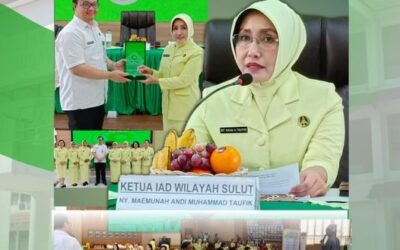 Ketua IAD Sulut, Ny. Maemunah Andi Muhammad Taufik memimpin Pertemuan Rutin Ikatan Adhyaksa Dharmakarini Wilayah Sulawesi Utara
