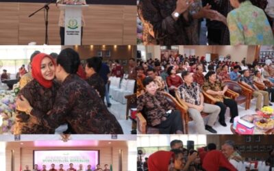 Halal Bihalal Keluarga Besar Kejaksaan Se-Sulawesi Utara yang di ikuti oleh Kepala Kejaksaan Tinggi Dr. Andi Muhammad Taufik, SH.,MH.,CGCAE, Ketua Ikatan Adhyaksa Dharmakarini Wilayah Sulut Ny. Maemunah Andi Muhammad Taufik