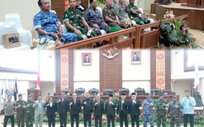 Kepala Kejaksaan Tinggi Sulawesi Utara Dr. Andi Muhammad Taufik, SH.,MH.,CGCAE diwakili Koordinator Fikfik Zulrofik, SH.,MH. mengikuti Rapat Paripurna DPRD dalam Rangka Penyerahan Laporan Hasil Pemeriksaan (LHP) Badan Pemeriksa Keuangan RI