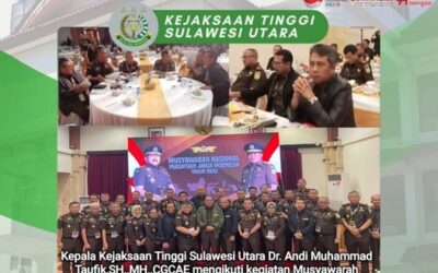 Kepala Kejaksaan Tinggi Sulawesi Utara Dr. Andi Muhammad Taufik,SH.,MH.,CGCAE mengikuti kegiatan Musyawarah Nasional Persatuan Jaksa Indonesia (PERSAJA) Tahun 2023