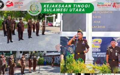 Dr. Andi Muhammad Taufik, SH.,MH.,CGCAE Kepala Kejaksaan Tinggi Sulut memimpin Upacara dalam rangka peringatan Hari Kebangkitan Nasional Ke-115 Tahun 2023