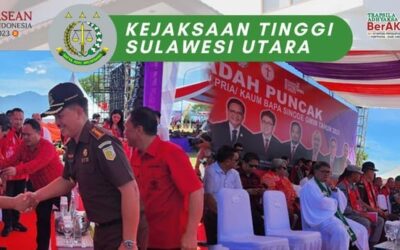 Dr. Andi Muhammad Taufik, SH.,MH.,CGCAE. diwakili Asisten Tindak Pidana Umum Jeffry P. Maukar, SH.,MH. menghadiri Ibadah Puncak dalam rangka Hari Persatuan Pria/Kaum Bapa GMIM Tahun 2023