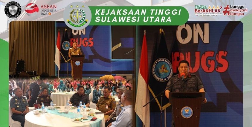 Dr. Andi Muhammad Taufik, SH., MH.,CGCAE Kepala Kejaksaan Tinggi Sulawesi Utara menghadiri Workshop Ketahanan Keluarga Anti Narkoba