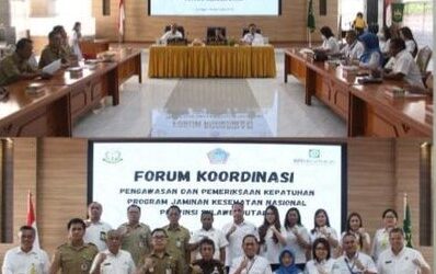 Kepala Kejaksaan Tinggi Sulut Dr. Andi Muhammad Taufik, SH.,MH.,CGCAE bersama Walikota Bitung Ir. Maurits Mantiri, MM memimpin Rapat Panitia Pelaksana Karate Open Tournament Kajati Sulut Cup Ke-4 dan Piala Tetap Walikota Bitung Tahun 2023