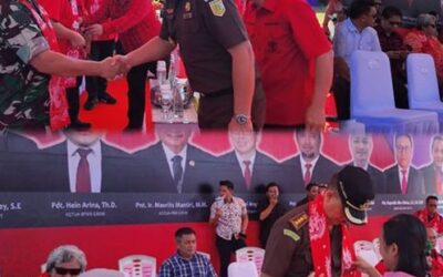Dr. Andi Muhammad Taufik, SH.,MH.,CGCAE. diwakili Asisten Tindak Pidana Umum Jeffry P. Maukar, SH.,MH. menghadiri Ibadah Puncak dalam rangka Hari Persatuan Pria/Kaum Bapa GMIM Tahun 2023