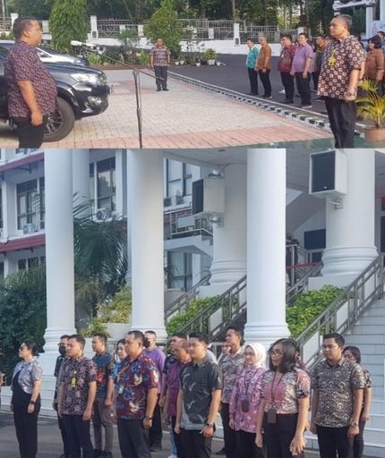 Apel Kerja Sore yang diikuti oleh pegawai Kejaksaan Tinggi Sulawesi Utara