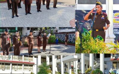 Dr. Andi Muhammad Taufik, SH.,MH.,CGCAE Kepala Kejaksaan Tinggi Sulut memimpin Upacara dalam rangka peringatan Hari Kebangkitan Nasional Ke-115 Tahun 2023