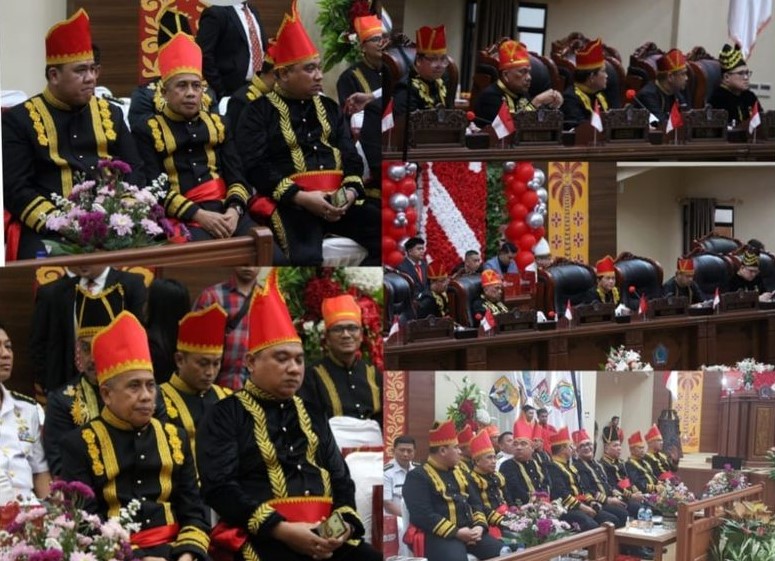 Dr. Andi Muhammad Taufik, SH.,MH.,CGCAE Kepala Kejaksaan Tinggi Sulut menghadiri Rapat Paripurna HUT Ke-59 Provinsi Sulawesi Utara Tahun 2023 yang di Pimpin oleh Ketua DPRD Sulut dr. Fransiscus Andi Silangen, Sp.B, KBD