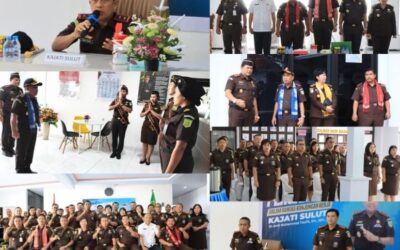 Dr. Andi Muhammad Taufik, SH.MH. CGCAE selaku Kepala Kejaksaan Tinggi Sulut melaksanakan Kunjungan Kerja di Kejaksaan Negeri Minahasa