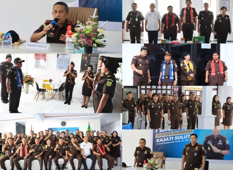 Dr. Andi Muhammad Taufik, SH.MH. CGCAE selaku Kepala Kejaksaan Tinggi Sulut melaksanakan Kunjungan Kerja di Kejaksaan Negeri Minahasa