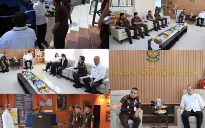 Dr. Andi Muhammad Taufik, SH.MH. CGCAE menerima kunjungan kerja Sekretaris Jaksa Agung Muda bidang Perdata dan TUN Kejaksaan RI R.Febrytrianto, S.H.,M.H.