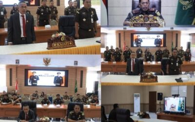 Dr. Andi Muhammad Taufik, SH.,MH.,CGCAE Kepala Kejaksaan Tinggi Sulut mengikuti Penutupan Rapat Kerja Teknis Bidang/Badan Diklat Kejaksaan Agung RI Tahun 2023