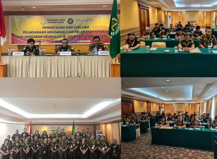 Dr. Andi Muhammad Taufik, SH.MH. CGCAE Kepala Kejaksaan Tinggi Sulut Membuka secara resmi kegiatan Penyampaian Hasil Rakornas Pemantauan dan Evaluasi Pelaksanaan dan Pelaporan Kinerja dan Anggaran Kejaksaan Se-Sulawesi Utara Tahun 2023