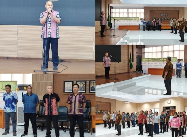 Apel Kerja Sore yang diikuti oleh pegawai di Kejaksaan Tinggi Sulawesi Utara