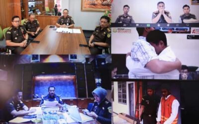 Sila Pulungan selaku Wakil Kepala Kejaksaan Tinggi Sulut di dampingi Asisten Tindak Pidana Umum Jeffry Paultje Maukar, SH.,MH beserta Para Kasi Bidang Tindak Pidana Umum melaksanakan ekspose perkara Restorative Justice