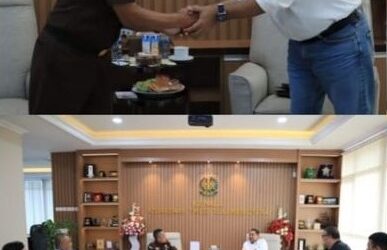 Dr. Andi Muhammad Taufik, SH.,MH.,CGCAE Selaku Kepala Kejaksaan Tinggi Sulut menerima kunjungan kerja dan silaturahmi dari Lodewyck Z. S. Pattihahuan selaku Ceo BNI Wilayah 11 SULUTTENGGOMALUT