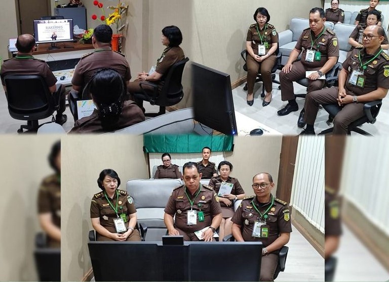 Para Kasi Bidang Tindak Pidana Militer mengikuti Rapat Kerja Teknis Bidang Tindak Pidana Militer Kejaksaan RI Tahun 2023
