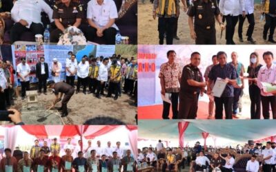 Dr. Andi Muhammad Taufik, SH.MH. CGCAE selaku Kepala Kejaksaan Tinggi Sulut menghadiri kegiatan Pencanangan Pemasangan Patok Batas Sempadan Danau Tondano dan pembagian sertifikat tanah kepada masyarakat di Kabupaten Minahasa