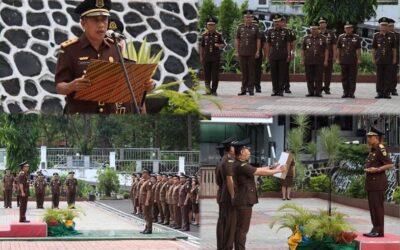 Upacara Peringatan Hari Kesaktian Pancasila 01 Oktober 2023. Bertindak selaku Inspektur Upacara Kepala Kejaksaan Tinggi Sulut Dr. Andi Muhammad Taufik, SH.MH.CGCAE