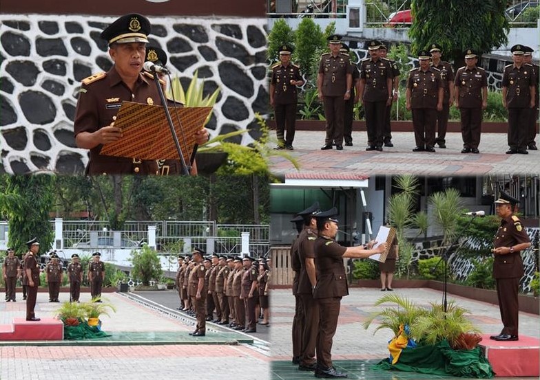 Upacara Peringatan Hari Kesaktian Pancasila 01 Oktober 2023. Bertindak selaku Inspektur Upacara Kepala Kejaksaan Tinggi Sulut Dr. Andi Muhammad Taufik, SH.MH.CGCAE