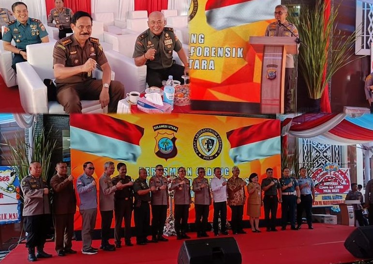 Dr. Andi Muhammad Taufik, SH.MH.CGCAE yang diwakili oleh Asisten Pengawasan Fatkhuri, SH menghadiri peresmian Gedung Laboratorium Forensik Polda Sulut yang di resmikan secara langsung oleh Kapolda Sulut Irjen.Pol. Drs. Setyo Budiyanto, SH.,MH.