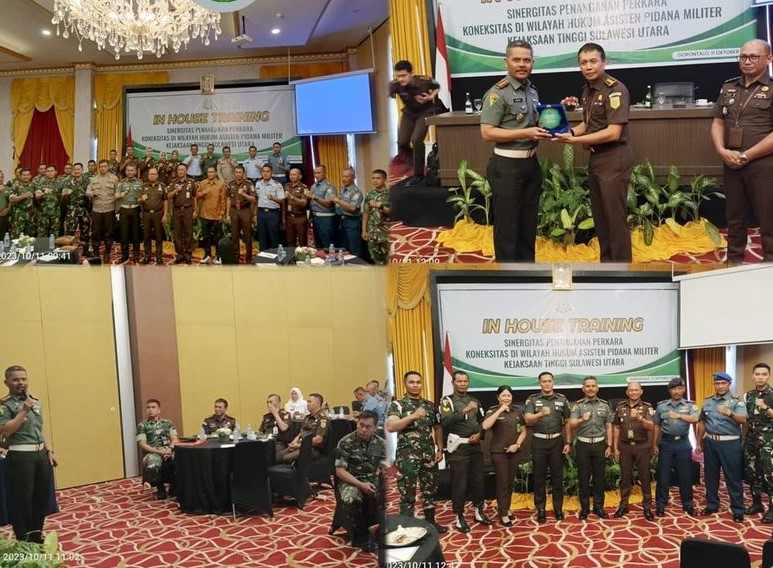 Kegiatan In House Training (IHT) dengan tema “Sinegritas Dalam Penanganan Perkara Koneksitas di Wilayah Hukum Asisten Pidana Militer Kejaksaan Tinggi Sulawesi Utara”