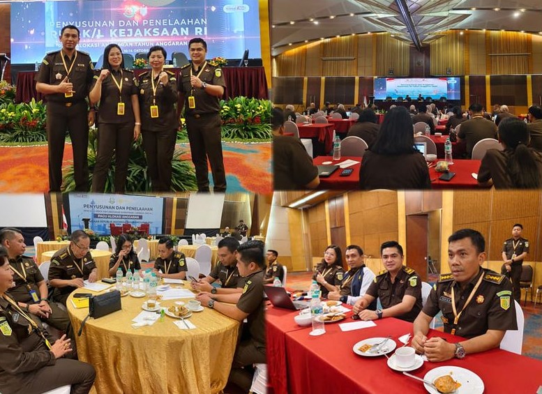 Asisten Pembinaan Kejati Sulut Dasplin, SH.,MM. mengikuti kegiatan Penyusunan dan Penelaahan serta Review Aparat Pengawas Itern Pemerintah (APIP) Rencana Kerja dan Anggaran Kementrian Negara/Lembaga (RKA-K/L) Pagu Alokasi Anggaran Kejaksaan Republik Indonesia T.A. 2024