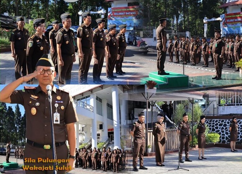 Wakajati Sulut menyampaikan agar seluruh jajaran tetap tingkatkan disiplin serta laksanakan Tugas pokok dan fungsi dibidang masing-masing serta ciptakan sense of belongging (rasa memiliki) sebagai aparatur Kejaksaan di Sulawesi Utara ini
