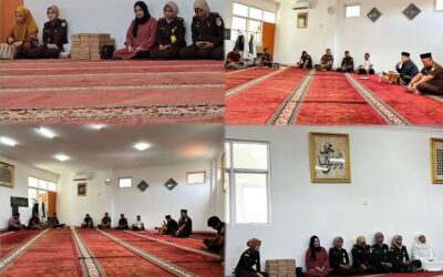 Dr. Andi Muhammad Taufik, SH.,MH.,CGCAE Kepala Kejaksaan Tinggi Sulut mengikuti Ceramah Dan Kajian Ilmu Agama Islam yang di Pimpin oleh Al-Ustadz Drs.Hamka