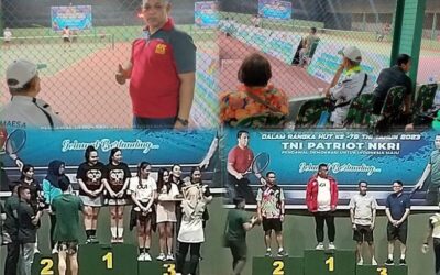 La Haja, SH.,MH Kasi Penindakan pada Bidang Tindak Pidana Militer menjadi Peserta perwakilan Kejati Sulut dalam Kejuaraan Tenis Lapangan Piala Pangdam XIII/Merdeka