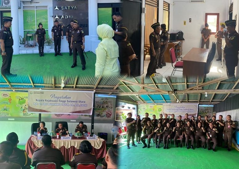 Dr. Andi Muhammad Taufik, SH., MH., CGCAE di dampingi Ketua IAD Wilayah Sulut Ny. Maemunah Andi Muhammad Taufik, SE., melaksanakan Kunjungan Kerja di Kejaksaan Negeri Kepulauan Sitaro (Siau Tagulandang Biaro)
