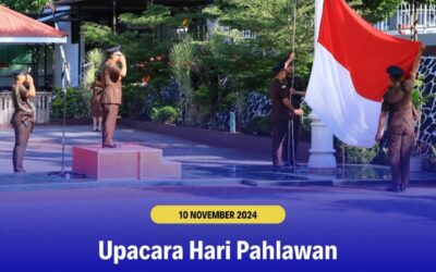 Upacara Hari Pahlawan dipimpin oleh Kepala Kejaksaan Tinggi Sulawesi Utara