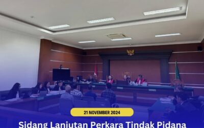 Sidang Lanjutan Perkara Tindak Pidana Pencucian Uang (TPPU) Kembali Digelar
