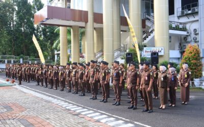 Kejaksaan Tinggi Sulawesi Utara menggelar Apel Pencanangan Zona Integritas menuju Wilayah Birokrasi Bebas dan Bersih (WBBM) Tahun 2025