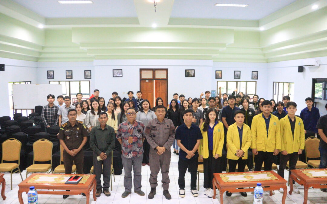 PENERANGAN HUKUM KEJATI SULUT LAKUKAN PENYULUHAN JAKSA MASUK SEKOLAH (JMS) DI UNIVERSITAS KATOLIK DE LA SALLE MANADO