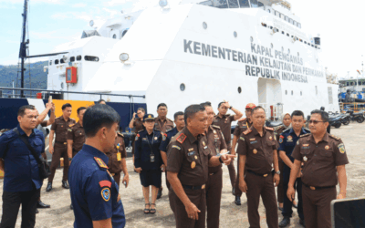 KAJATI SULUT MENINJAU ENAM KAPAL HASIL RAMPASAN YANG DISIMPAN DI PSDKP BITUNG