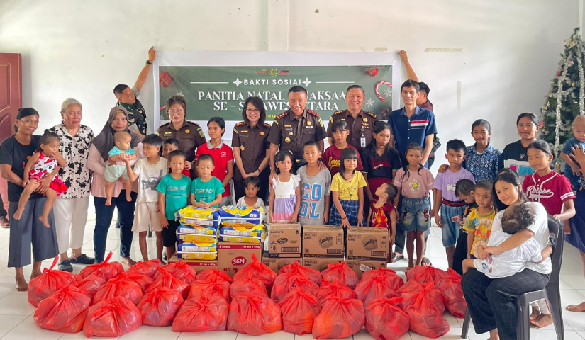 Kejaksaan Tinggi Sulawesi Utara Gelar Bakti Sosial sebagai Wujud Kepedulian kepada Masyarakat
