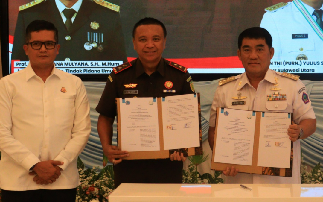 PENANDATANGANAN KERJASAMA/MOU SINERGITAS PELAKSANAAN PIDANA KERJA SOSIAL ANTARA KEJAKSAAN TINGGI SULAWESI UTARA DAN KEJAKSAAN NEGERI SE-SULAWESI UTARA DENGAN PEMERINTAH PROVINSI / KABUPATEN / KOTA SE-SULAWESI UTARA